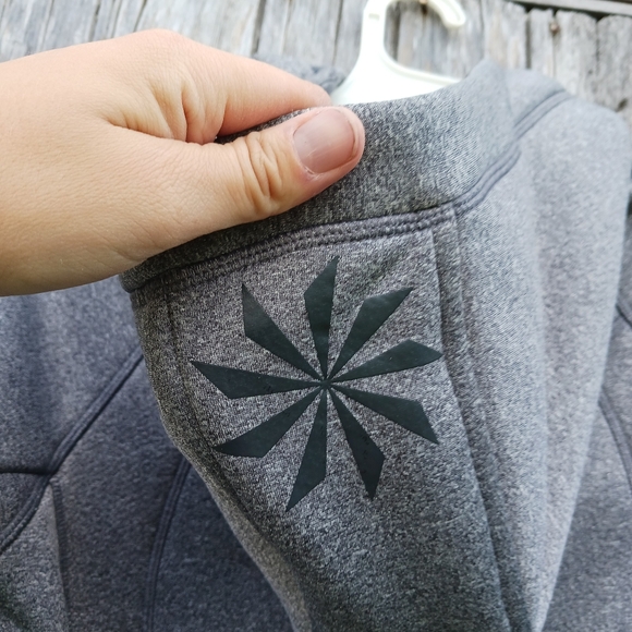 Athleta Home Team Shearling Lined Sweater Size Small Hooded Jacket Full Zip Up - Picture 6 of 8